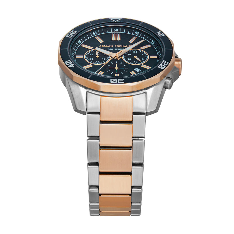 Armani Exchange Chronograph Two-Tone Stainless Steel Watch AX1965