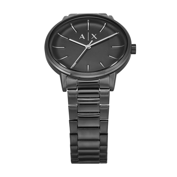 Armani Exchange Cayde All Black Silver Dial Watch Model AX2761