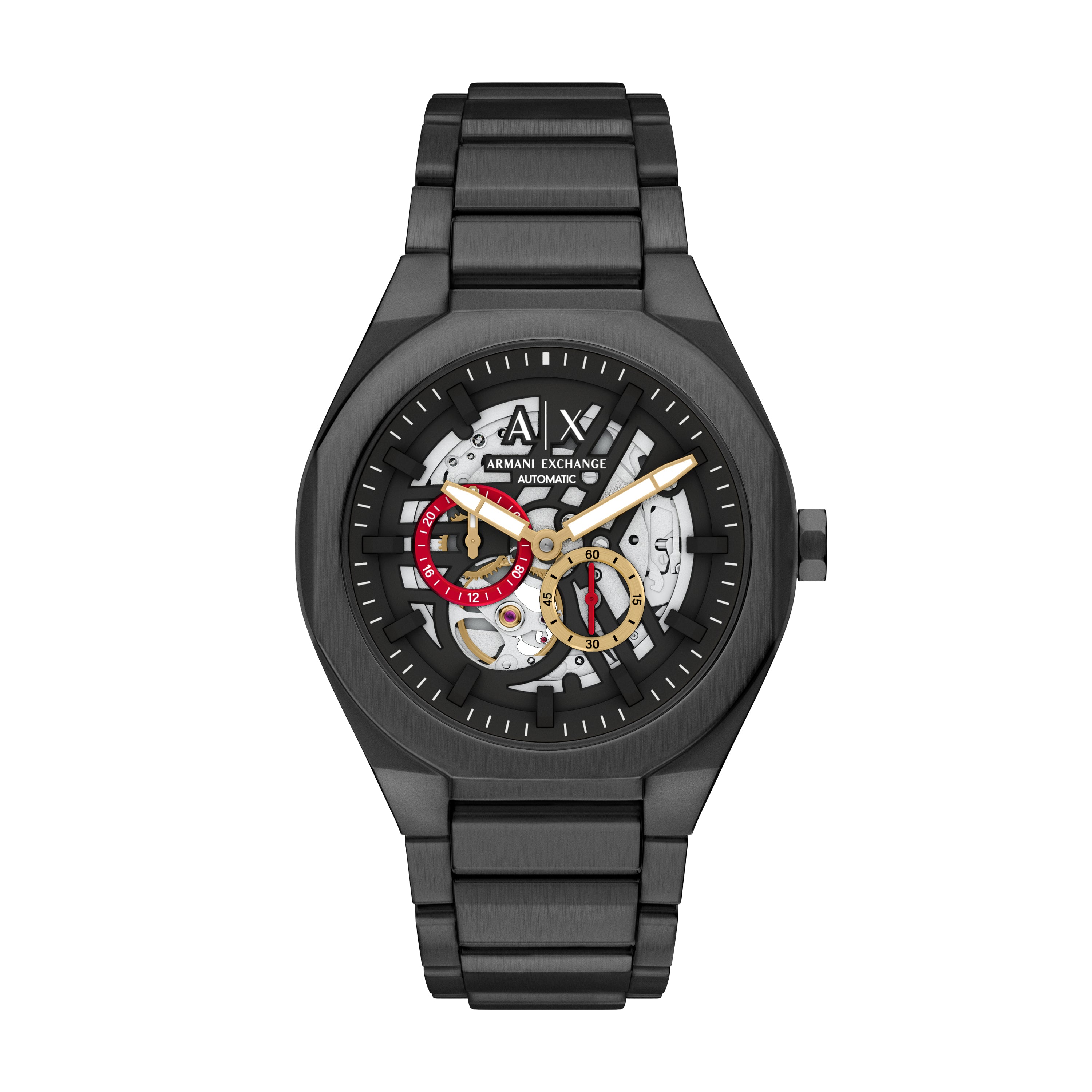 Armani Exchange  Sync Automatic Black Stainless Steel Watch AX4196