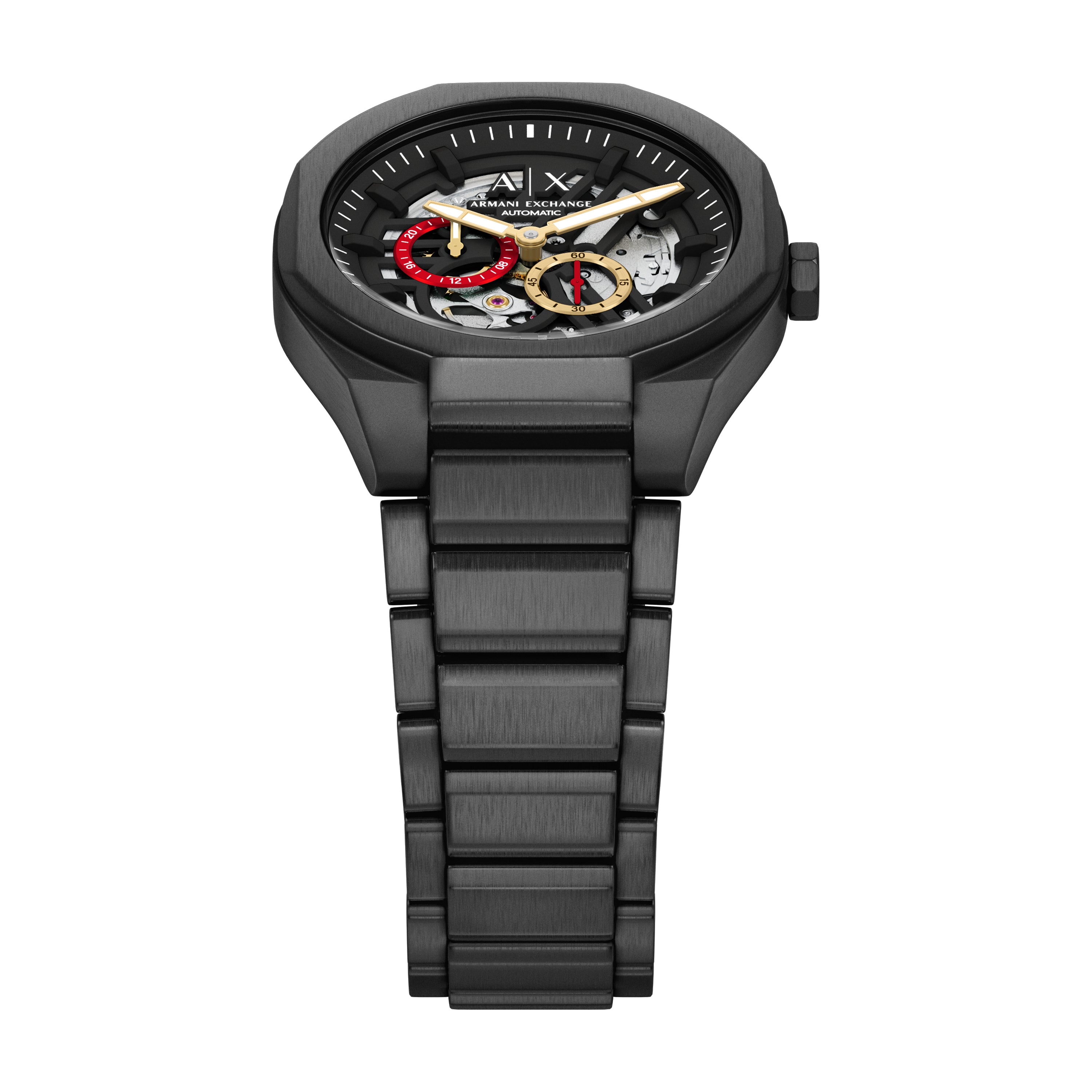 Armani Exchange  Sync Automatic Black Stainless Steel Watch AX4196