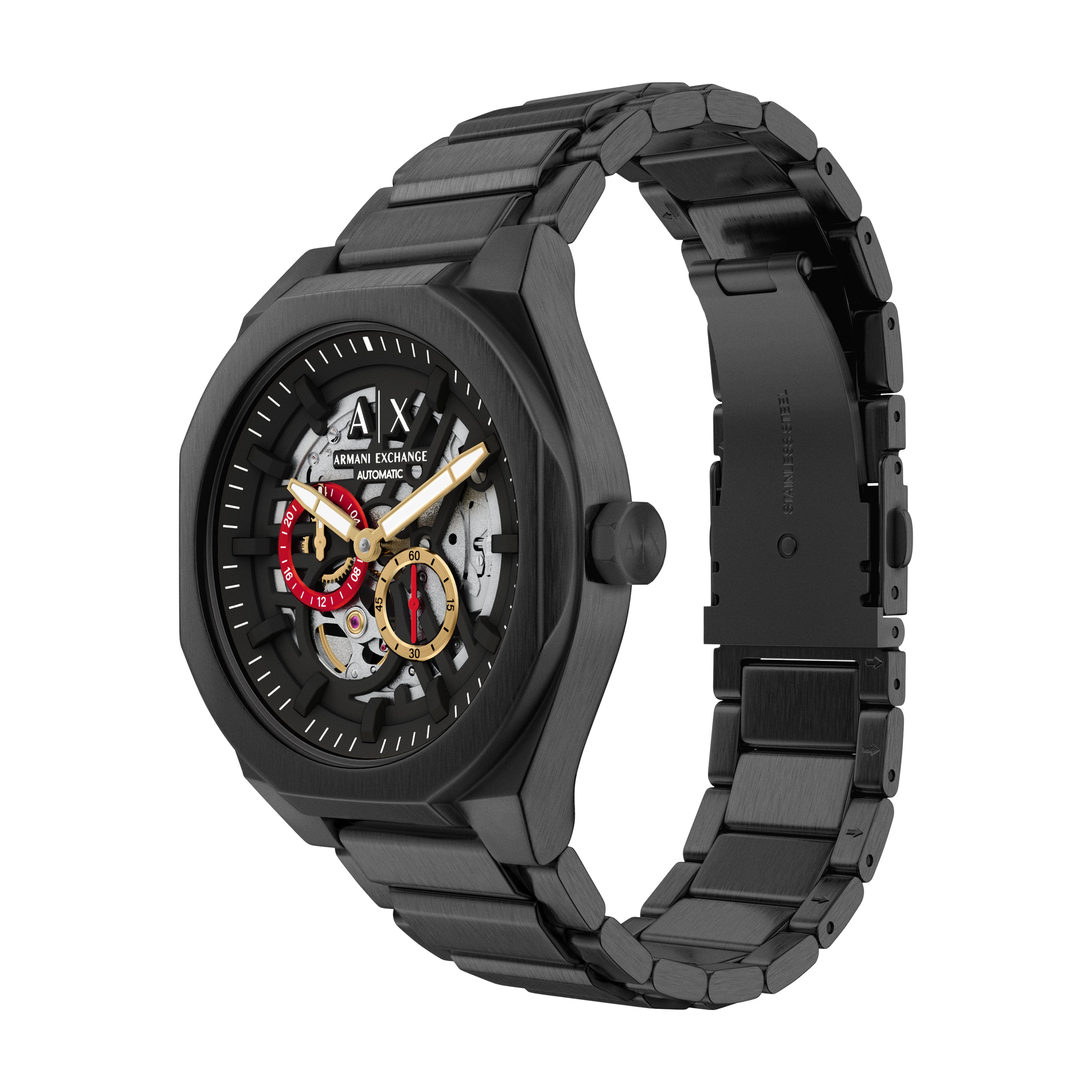 Armani Exchange Sync Automatic Gunmetal Watch AX4196