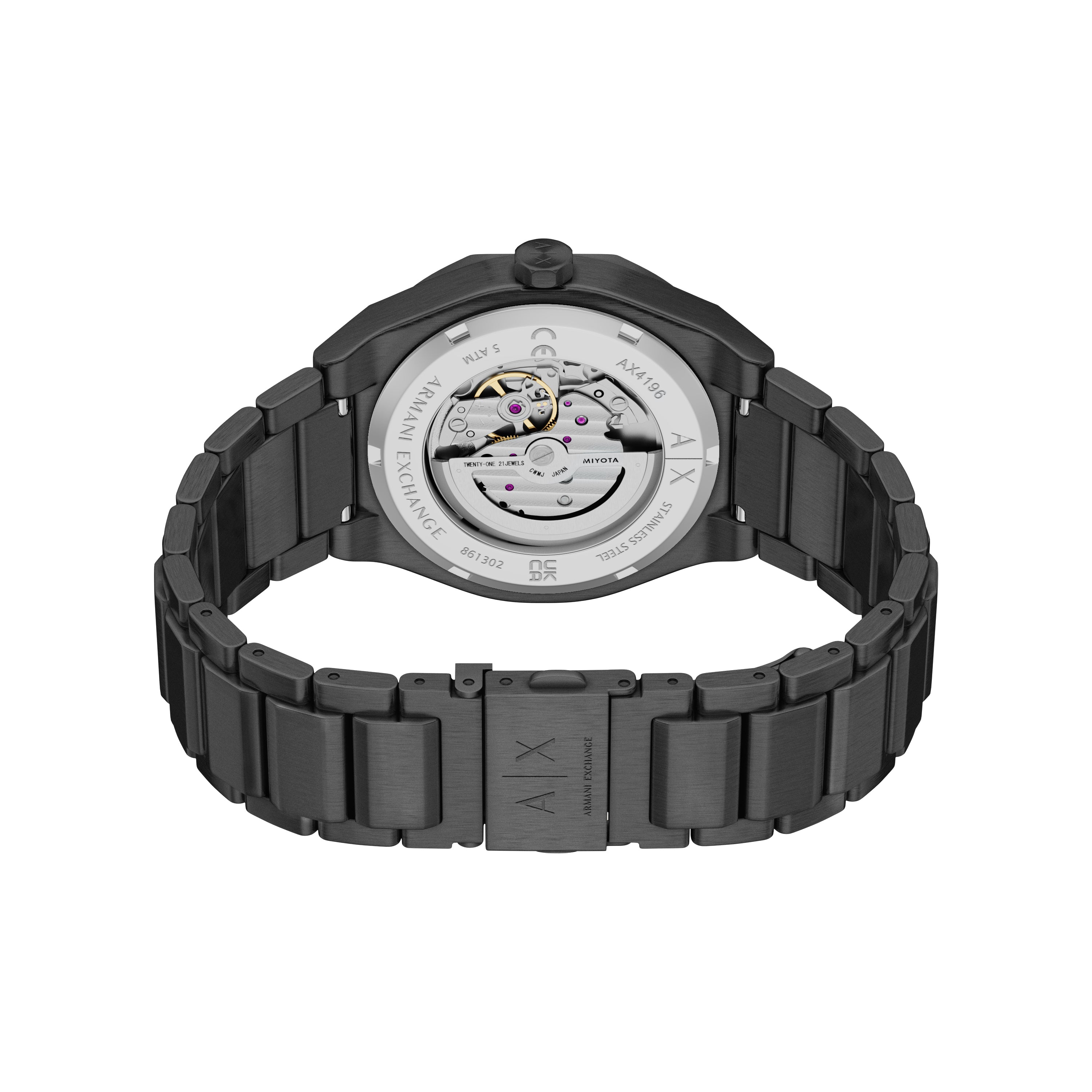 ARMANI EXCHANGE 腕時計 Armani Exchange Sync Automatic Gunmetal Watch AX4196