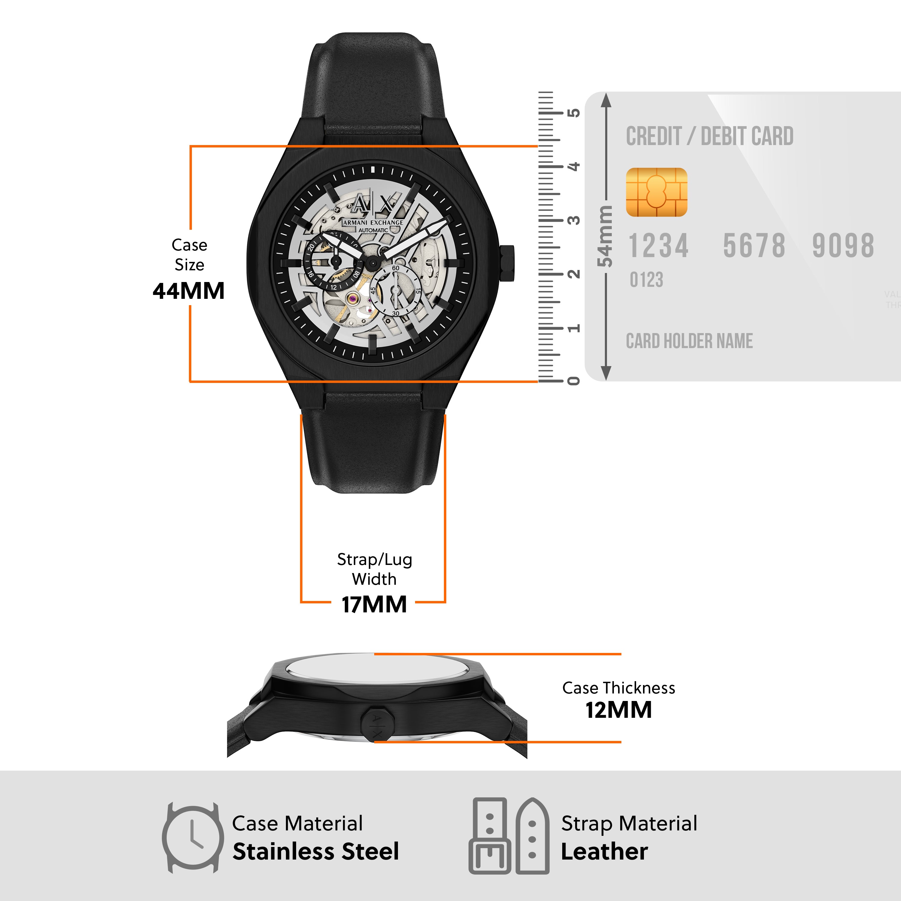 Armani Exchange Sync Silver Dial 44mm Men's Watch AX4297