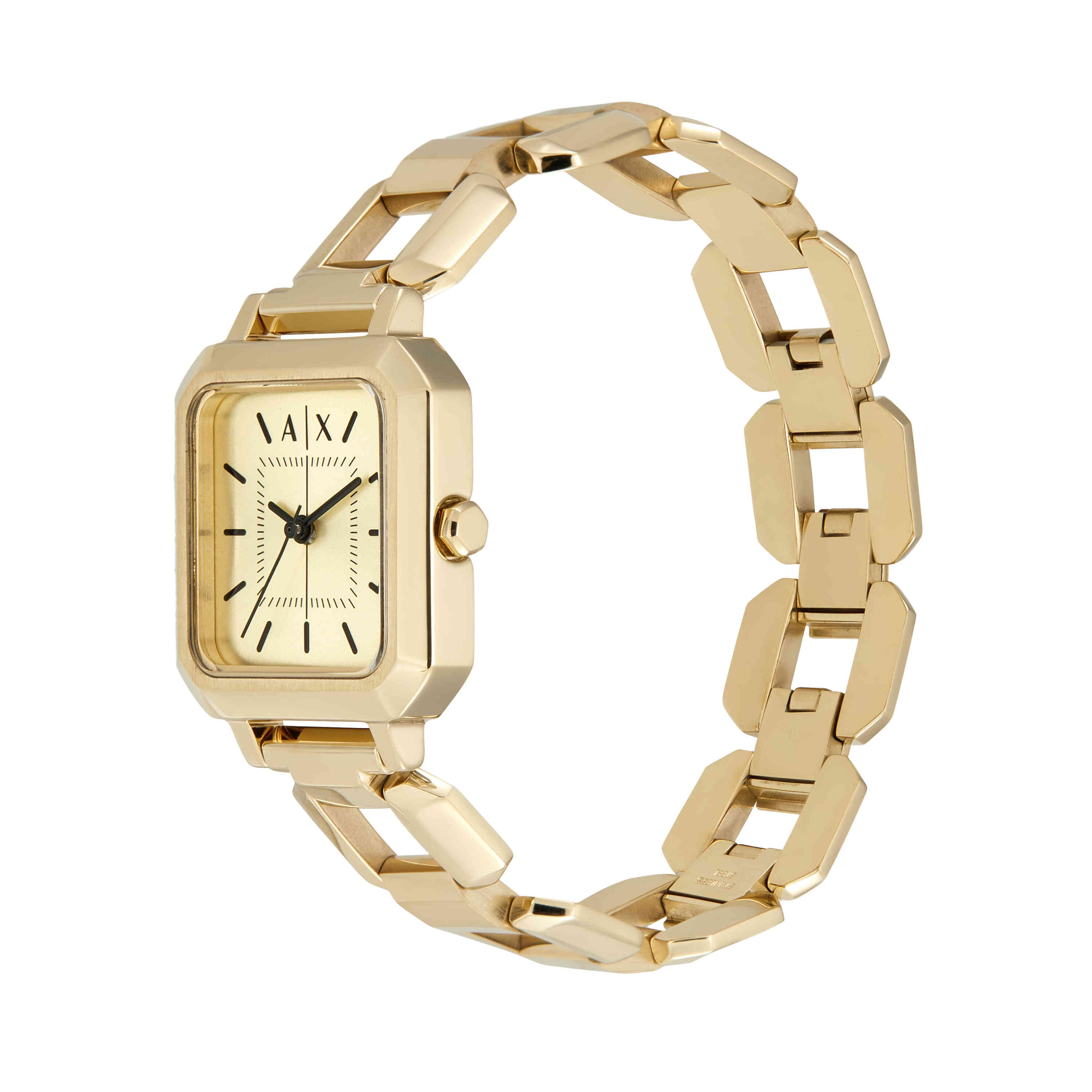 Armani Exchange Gold Dial Stainless Steel Watch AX5721