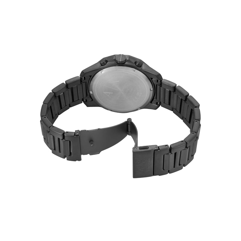 Armani Exchange Black Stainless Steel Watch and Bracelet Set AX7163SET