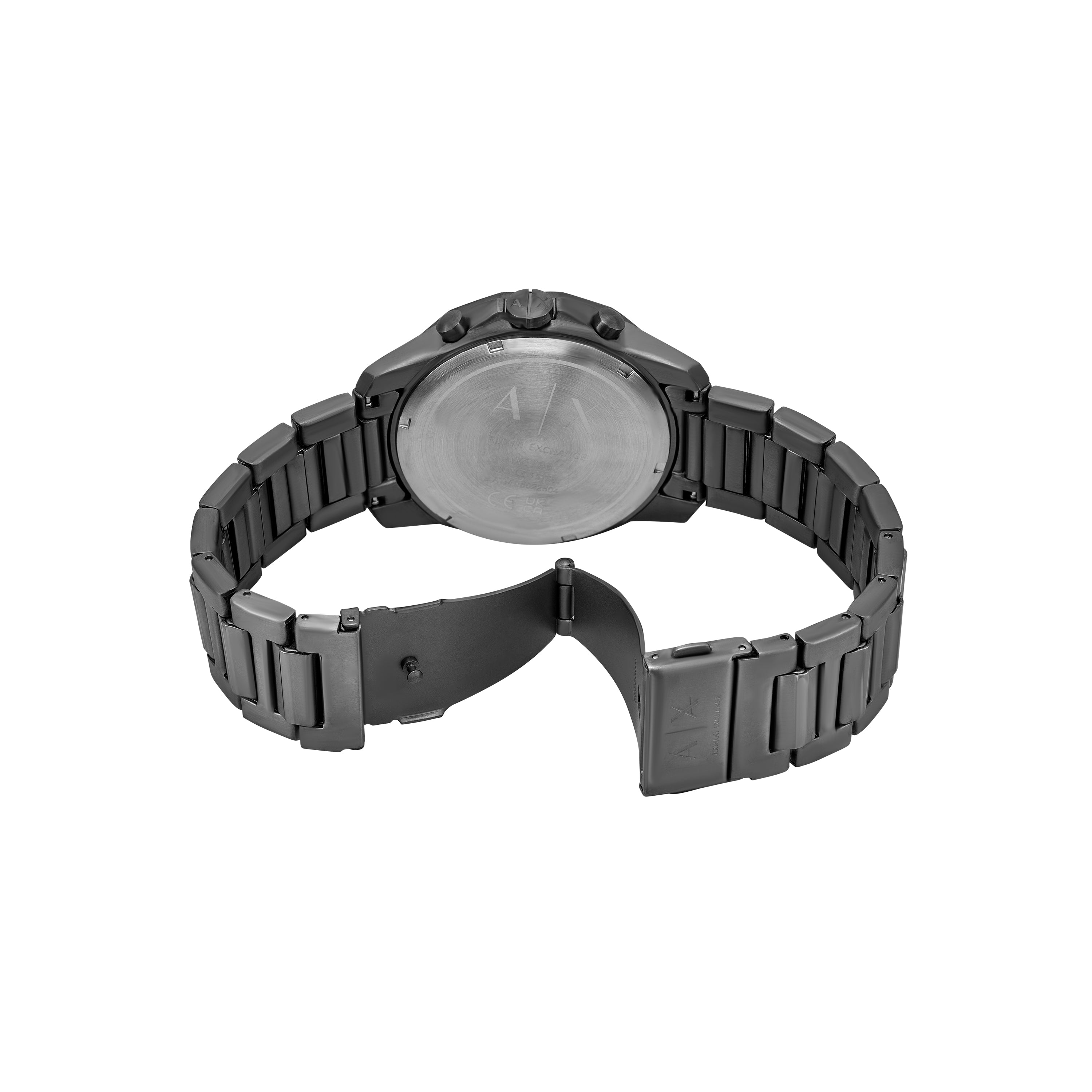 Armani Exchange Banks Chronograph Gunmetal Watch and Bracelet Set AX7170SET