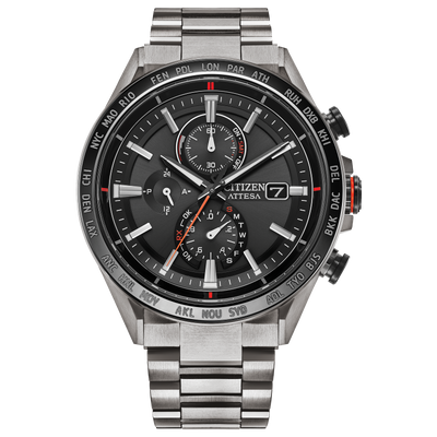 Citizen Attesa Radio Controlled Eco-Drive Titanium Watch AT8189-61E