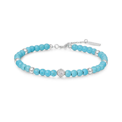 Ania Haie Silver Lab Created Turquoise Bracelet