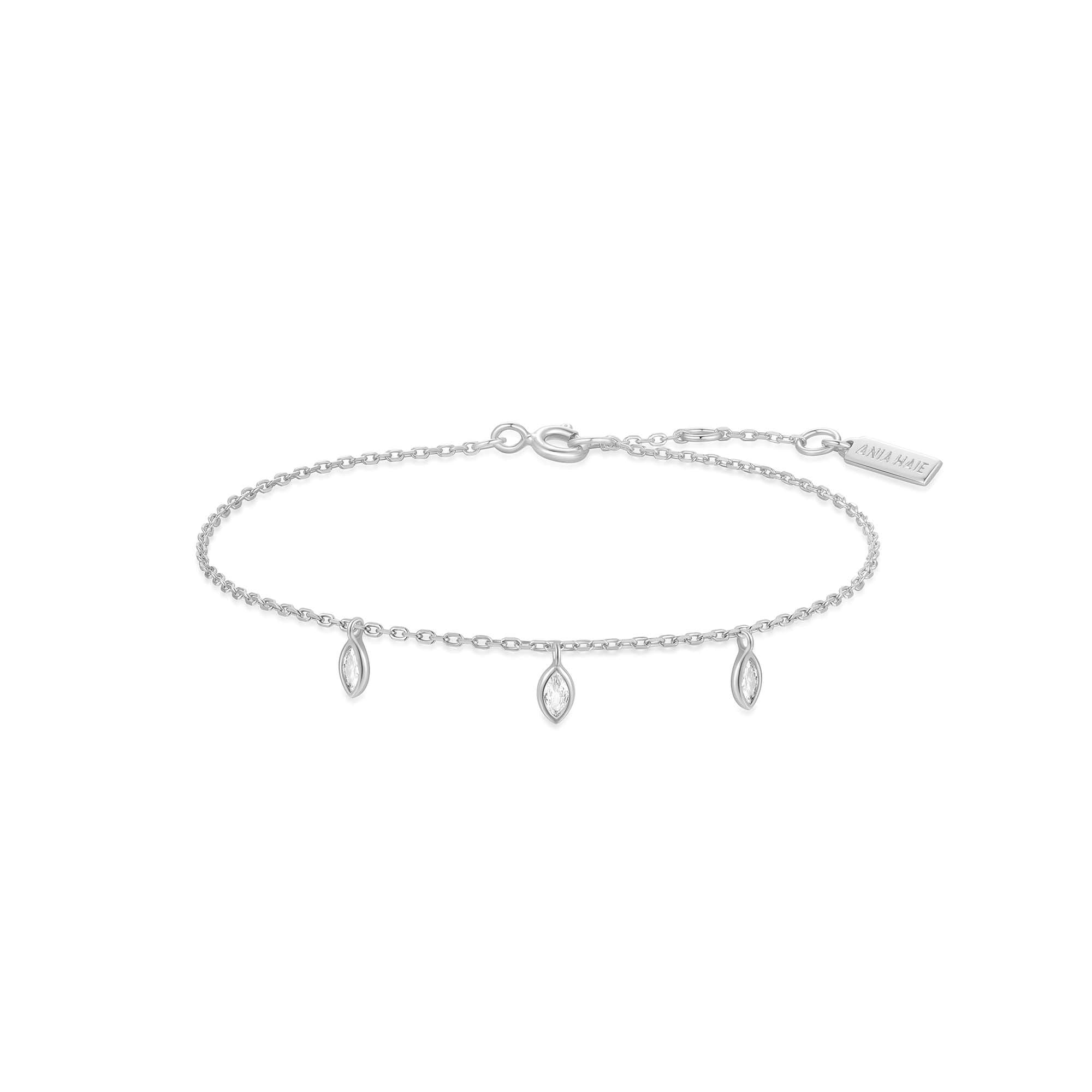 Silver Triple Station Bracelet for Women Elegant Timeless Design