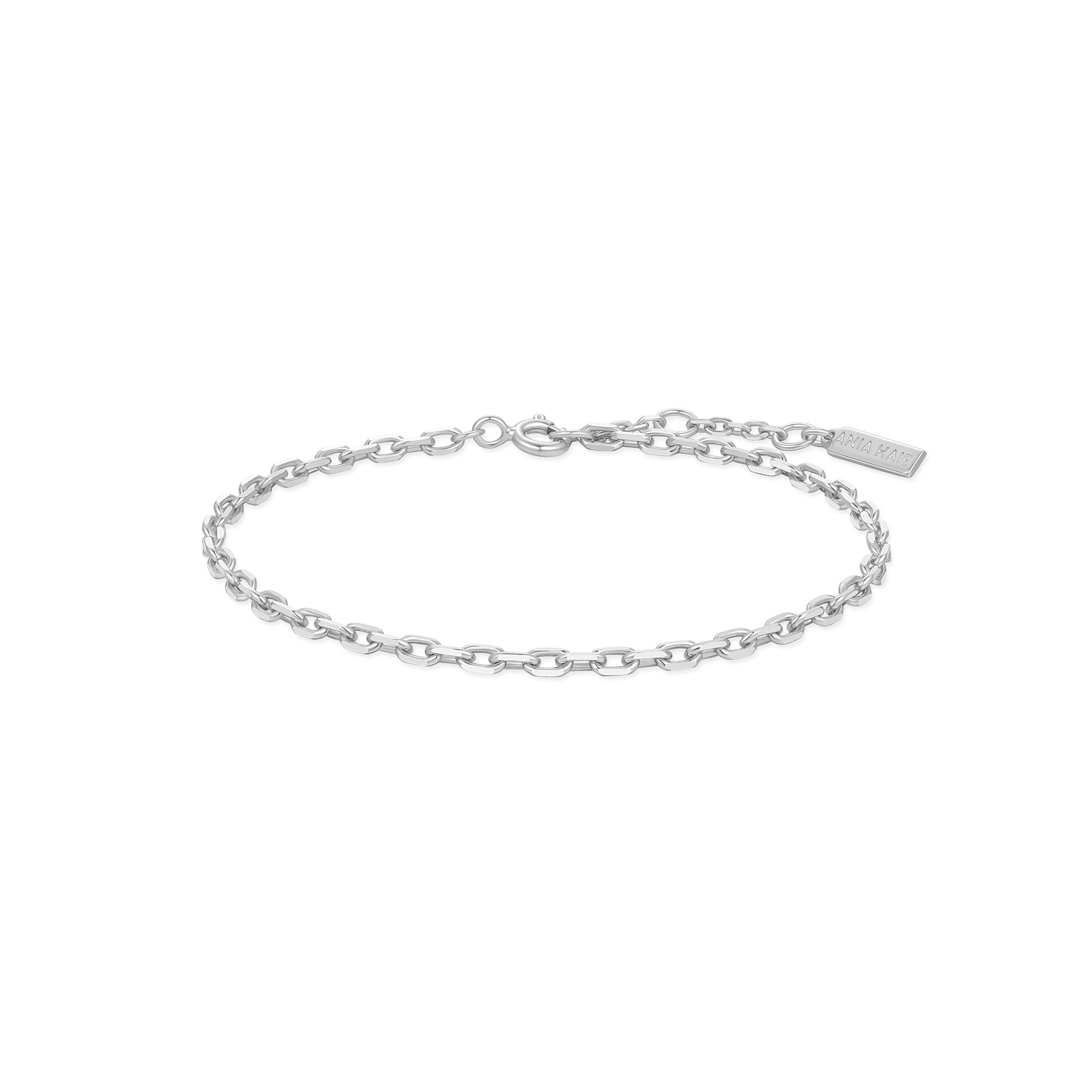Ania Haie Silver Paper Clip Chain Bracelet for Layered Style
