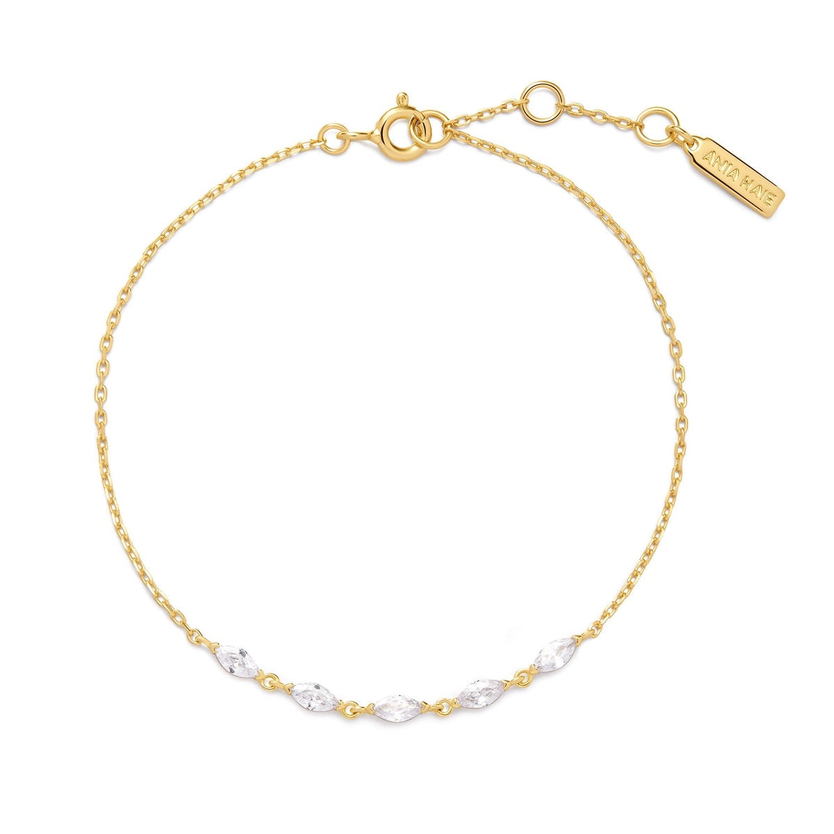 Ania Haie Gold Quintet Marquise Bracelet