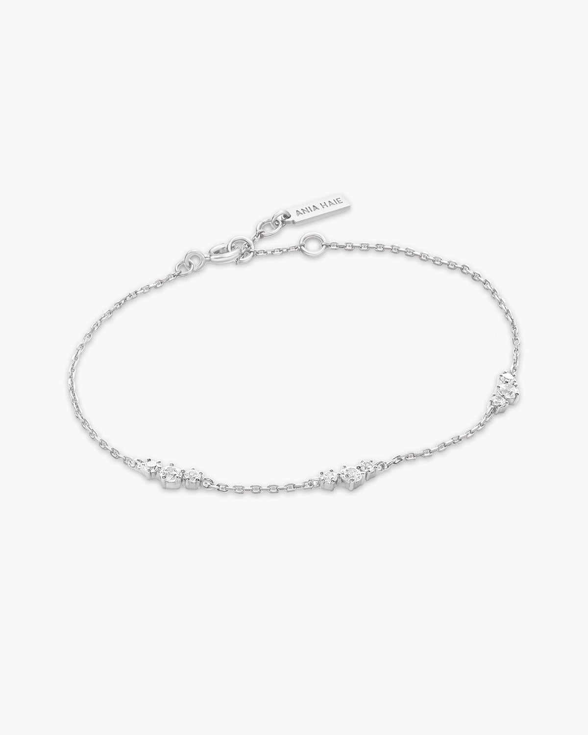 Ania Haie Silver Cluster Station Bracelet