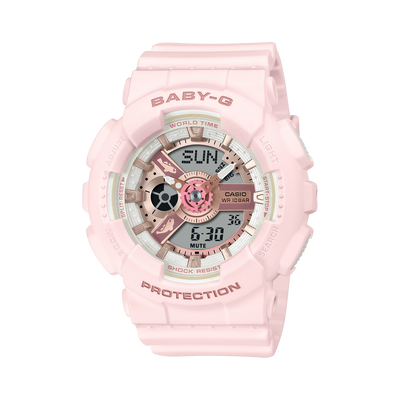 Baby-G Aqua Planet Collaboration 2024 Pink Resin Band Watch BA110AQ-4A