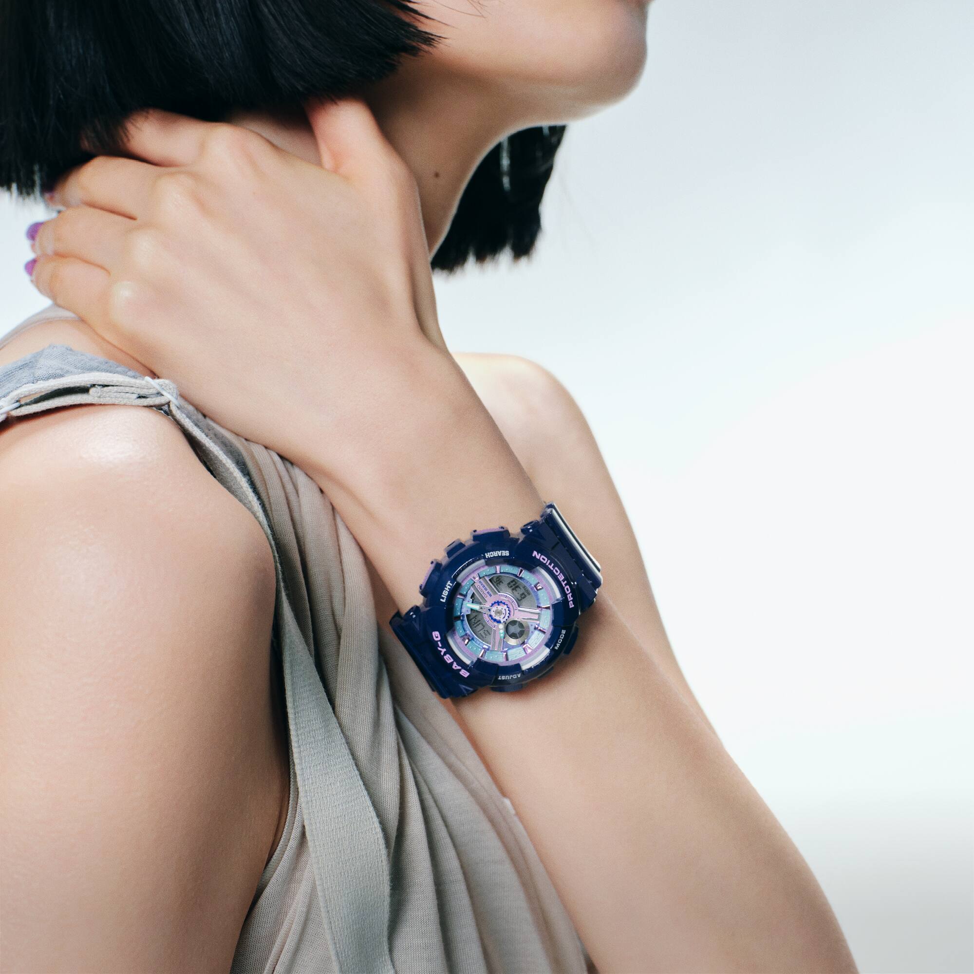 Casio Baby-G BA-110MC-2A Blue Women's Watch - Wrist Shot