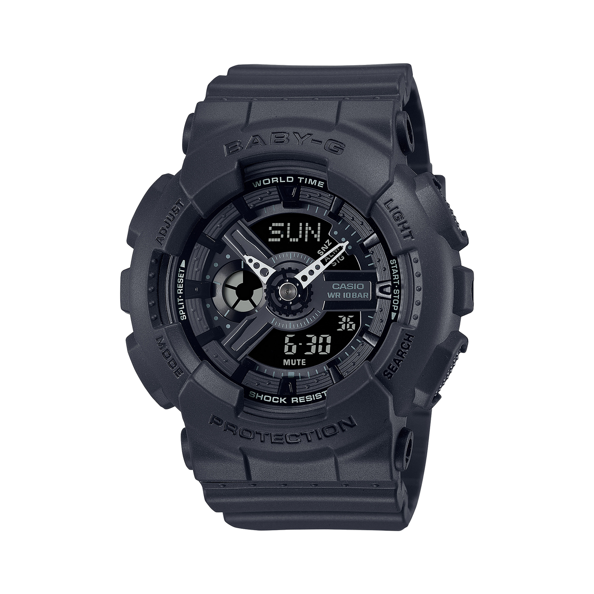 G-Shock Black Resin Band Watch BA110XBC-1A