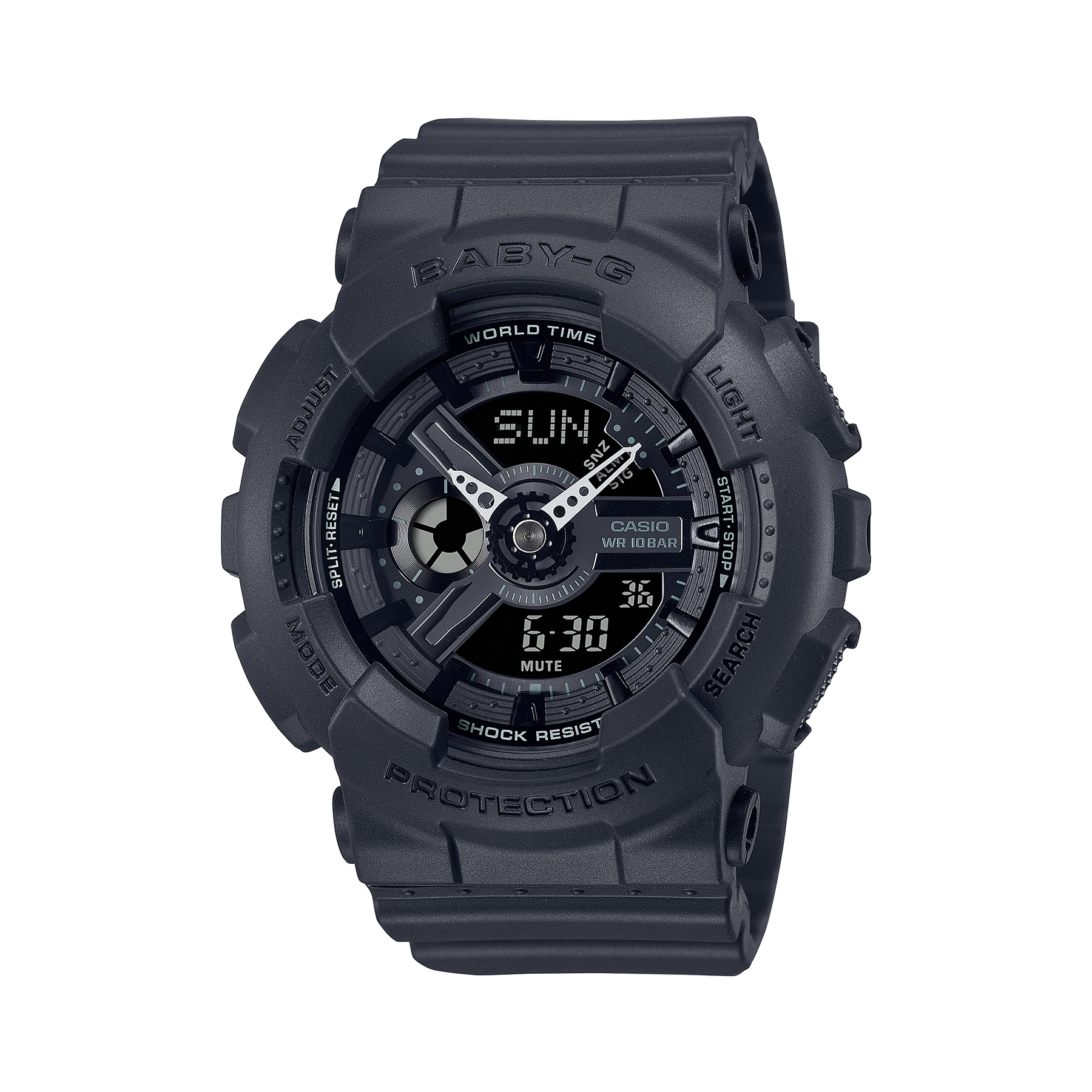 G-Shock Black Resin Band Watch BA110XBC-1A