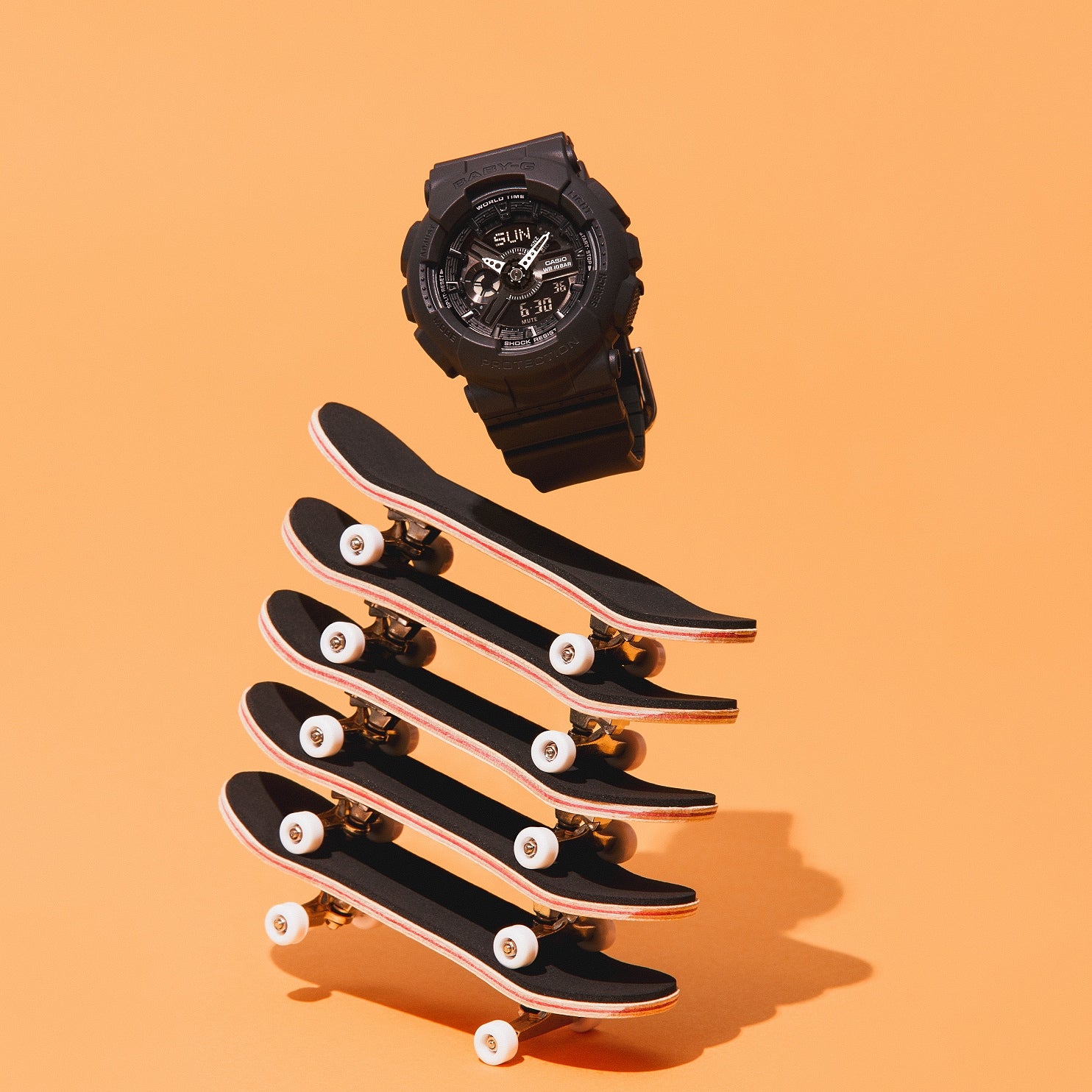 G-Shock Black Resin Band Watch BA110XBC-1A