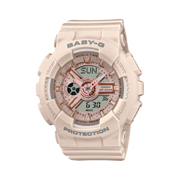 G-Shock Digital Pink Resin Band Watch BA110XCP-4A