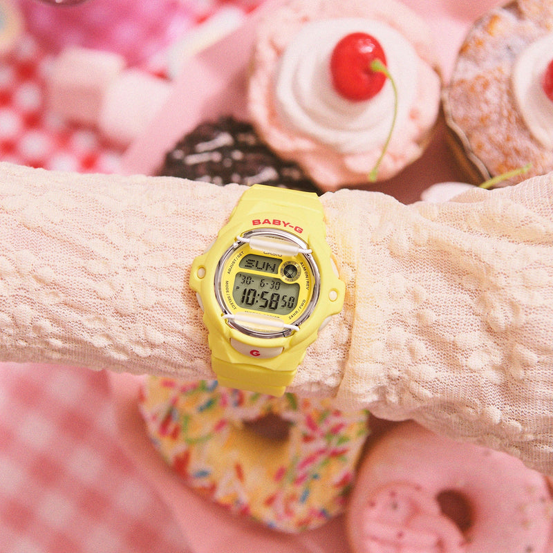 Baby-G BG-169 Series Yellow Dial Yellow Resin Band Watch BG169CH-9D