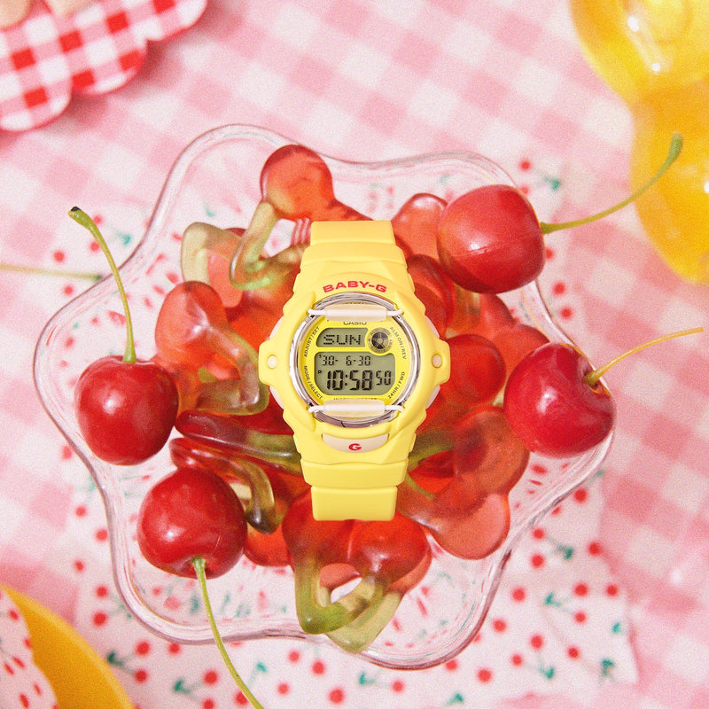 Baby-G BG-169 Series Yellow Dial Yellow Resin Band Watch BG169CH-9D