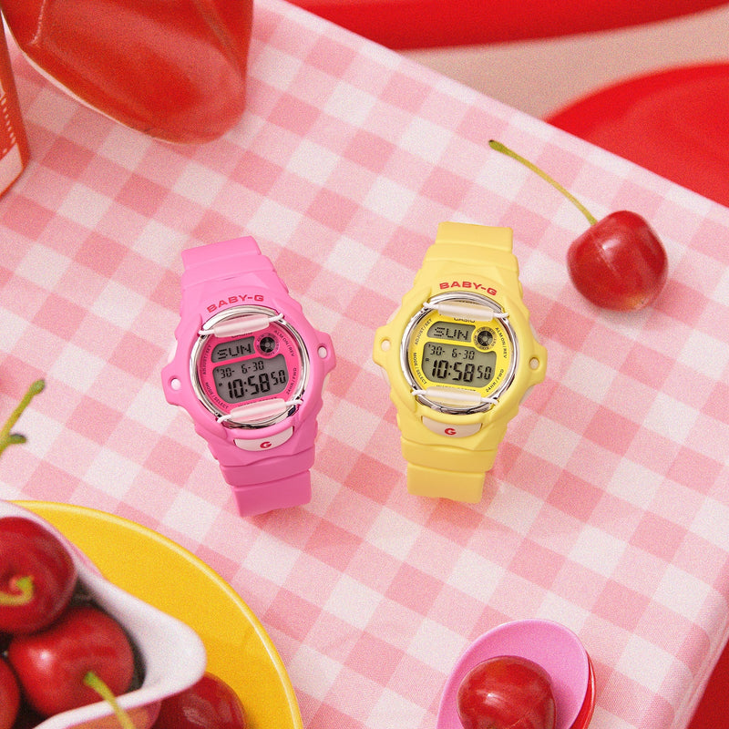 Baby-G BG-169 Series Yellow Dial Yellow Resin Band Watch BG169CH-9D