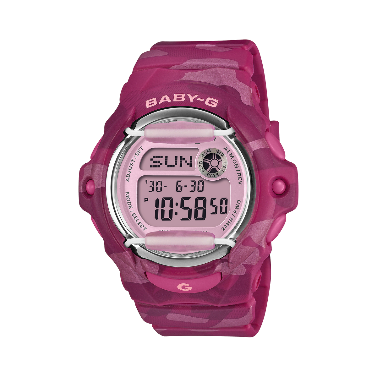 Baby-G Y2K Camo Pink Digital Resin BG169CM-4D