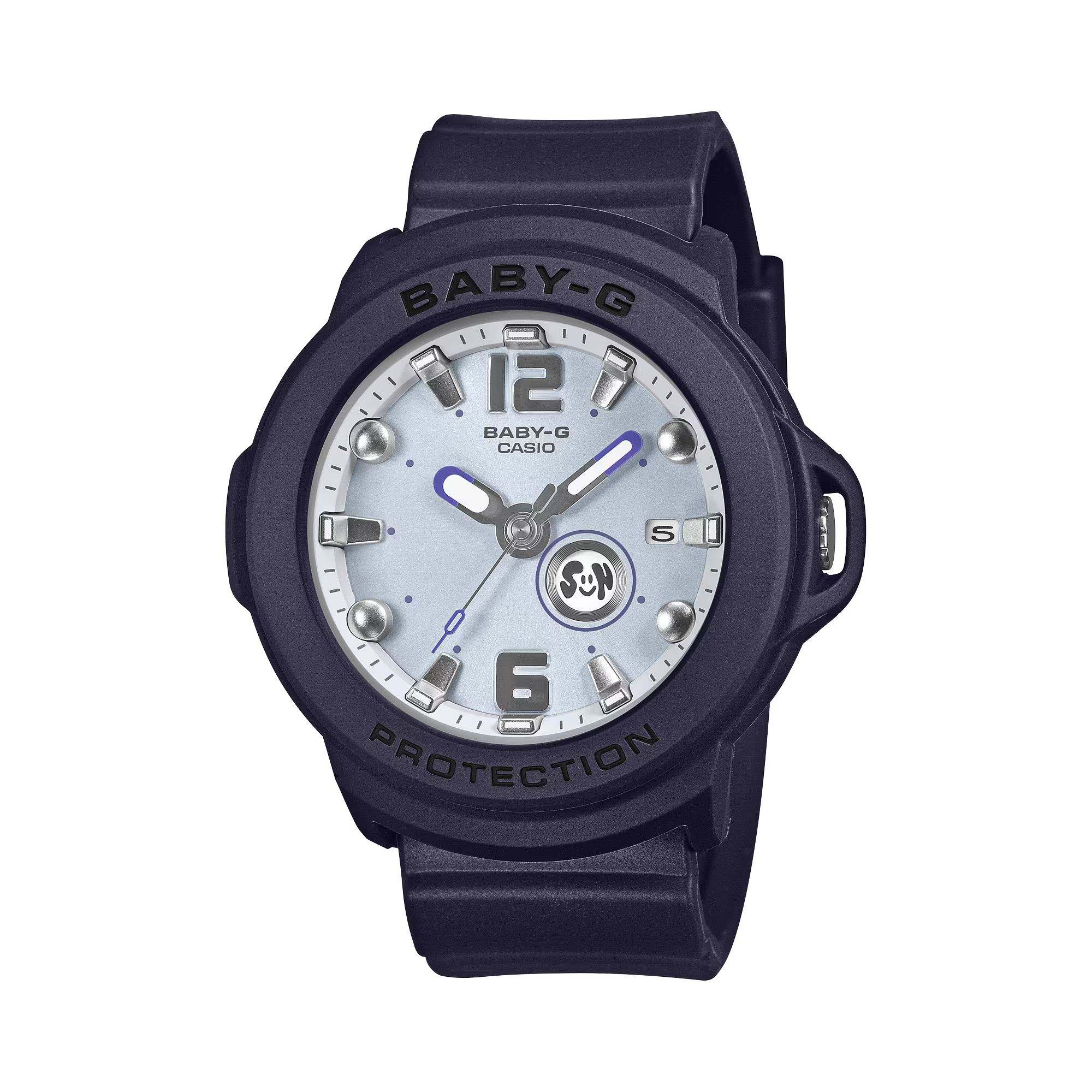 Baby-G +Plus Navy Blue Dial Black Band Analog Watch BGA15K-2A