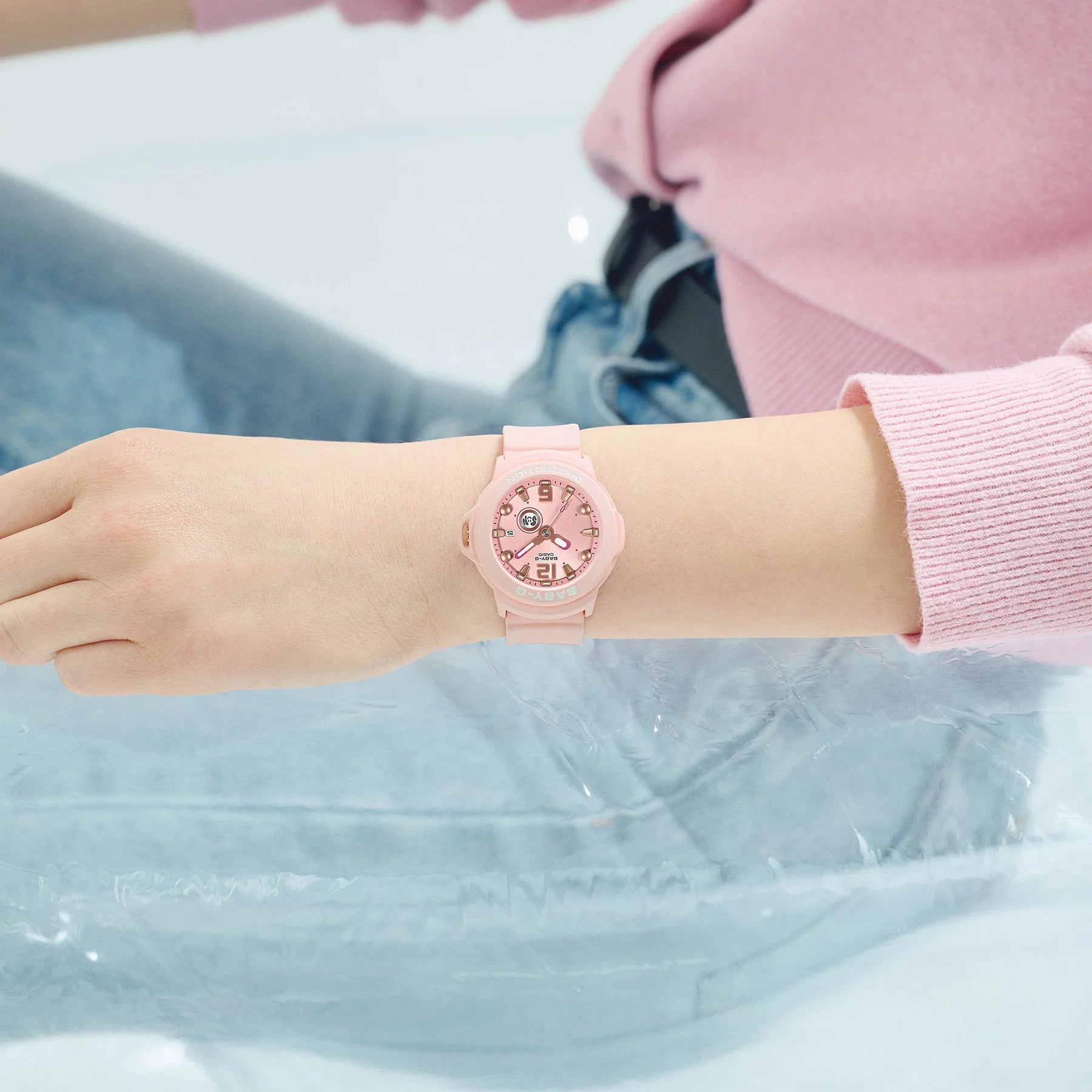 Baby-G +Plus Pastel Pink Analog Watch BGA15K-4A