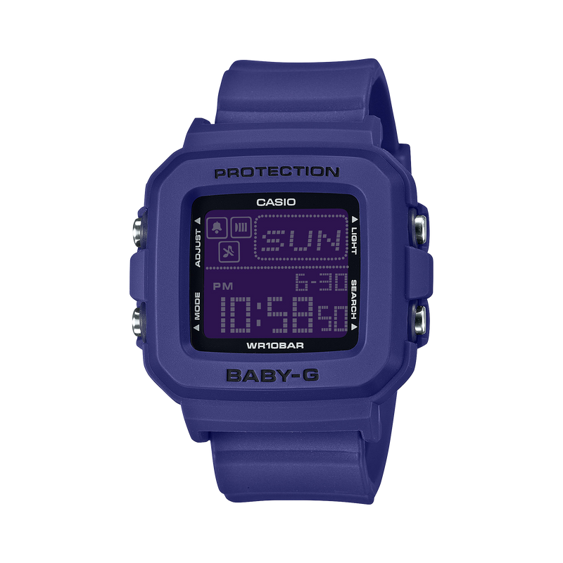 Baby-G Digital Holder Set Violet Resin Band Watch BGD10K-2D