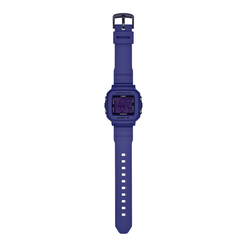 Baby-G Digital Holder Set Violet Resin Band Watch BGD10K-2D