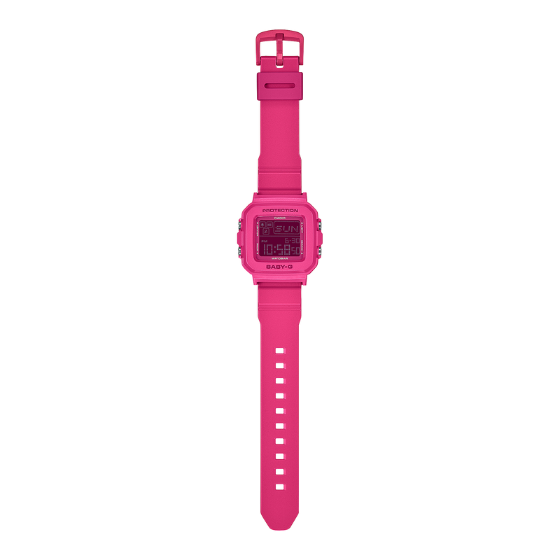 Baby-G Digital Holder Set Pink Resin Band Watch BGD10K-4D