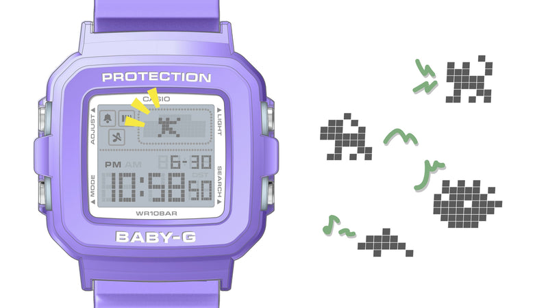 Baby-G Digital Purple Resin Band Watch BGD10K-6D