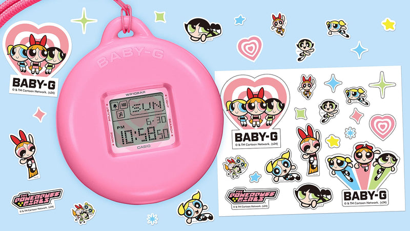 Baby G Powerpuff Girls Collaboration Resin Band Watch BGD10KPP-7D