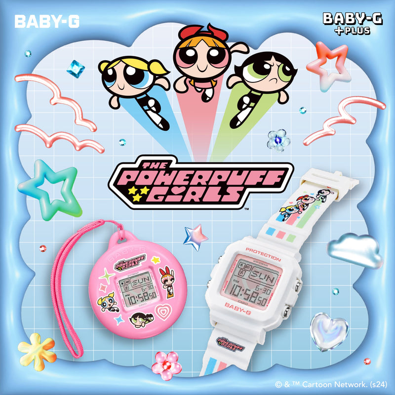 Baby G Powerpuff Girls Collaboration Resin Band Watch BGD10KPP-7D