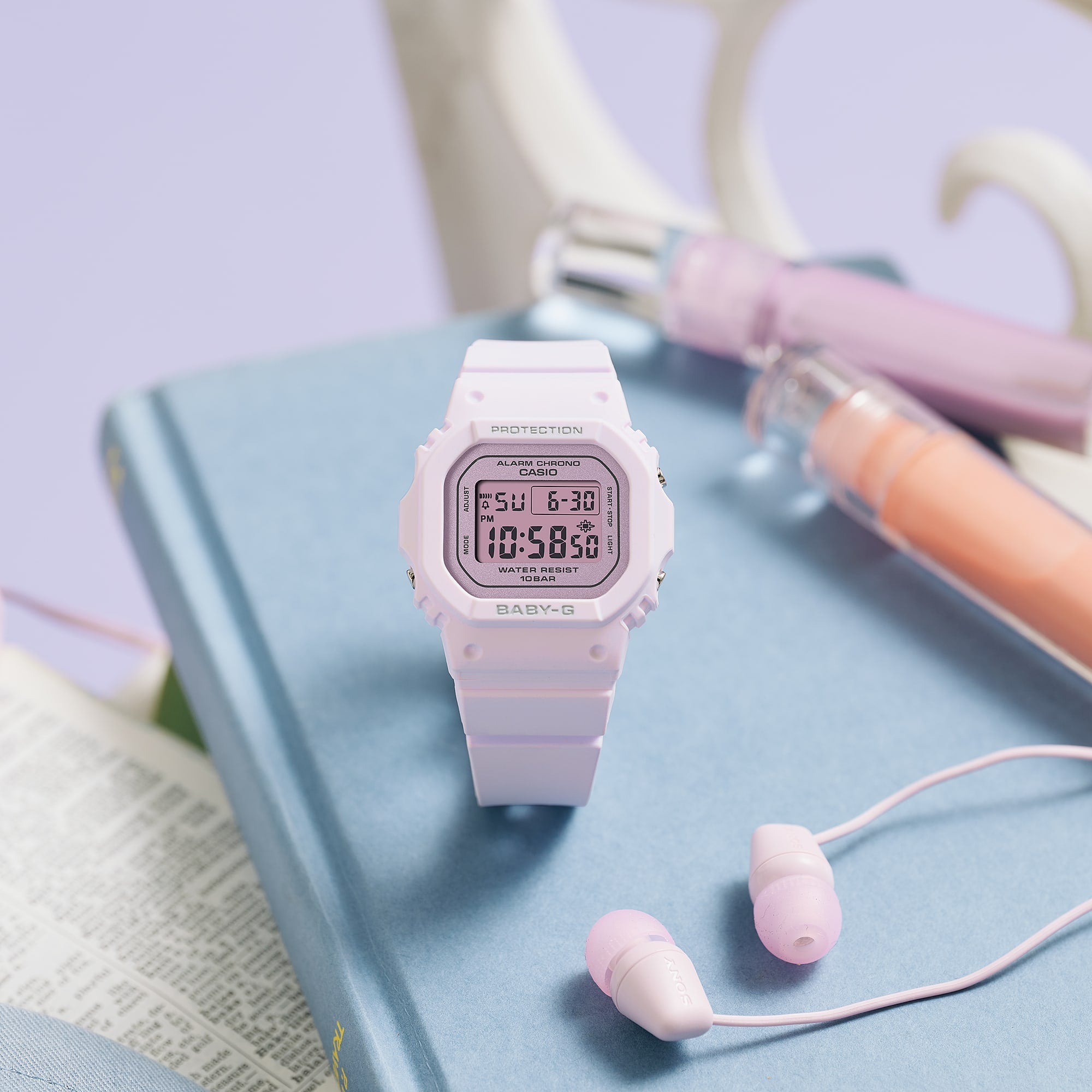 Casio Baby-G BGD565SC-4B pink women's digital watch