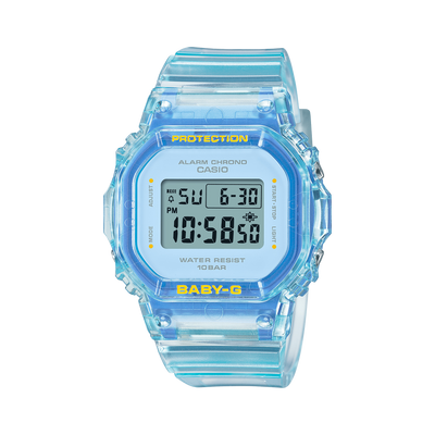 Baby-G Blue Dial Transparent Resin Band Watch BGD565SJ-2D