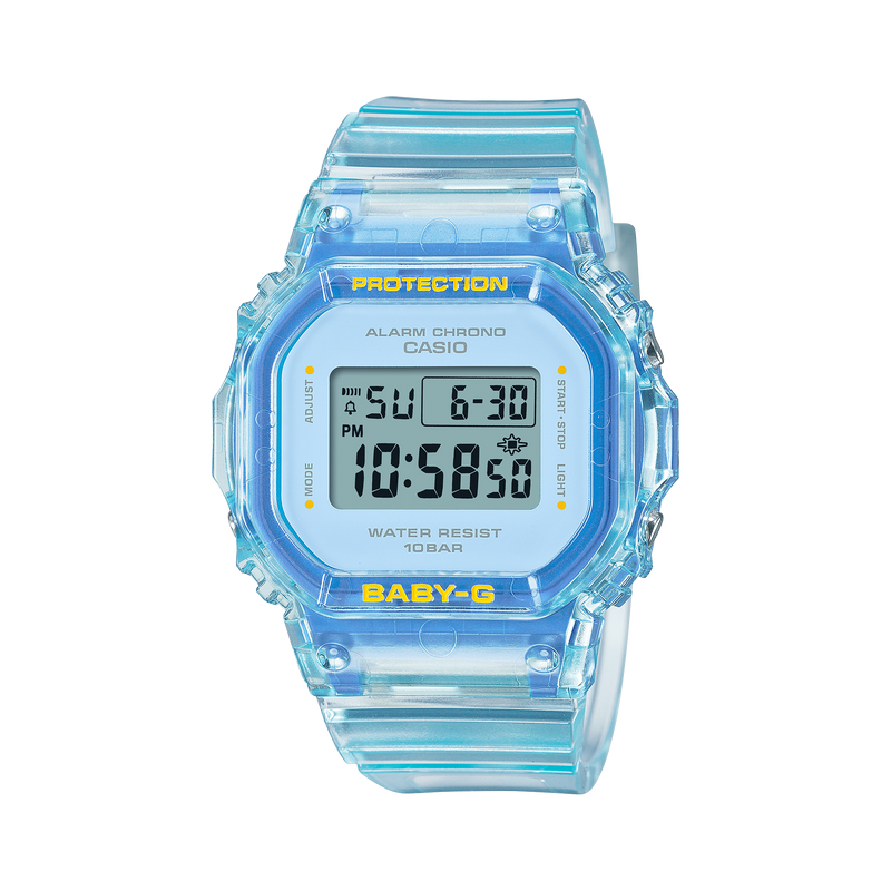 Baby-G Blue Dial Transparent Resin Band Watch BGD565SJ-2D