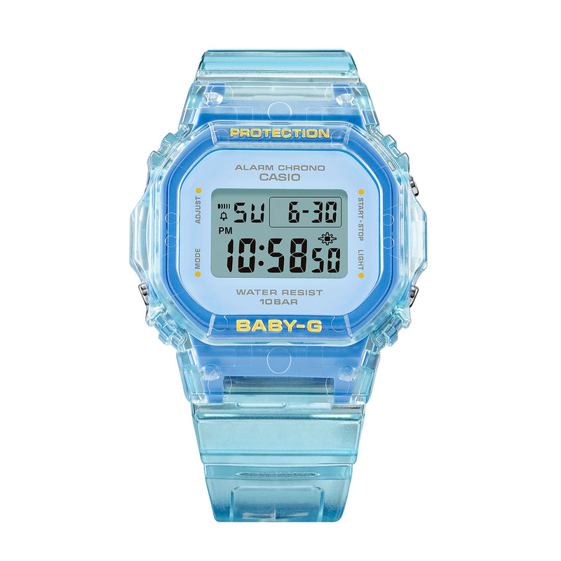 Baby-G Blue Dial Transparent Resin Band Watch BGD565SJ-2D