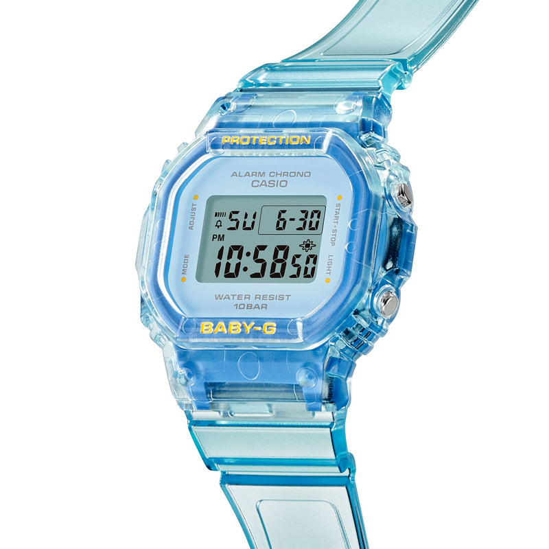 Baby-G Blue Dial Transparent Resin Band Watch BGD565SJ-2D