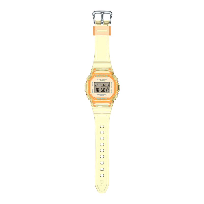 Baby-G Yellow Dial Transparent Resin Band Watch BGD565SJ-9D