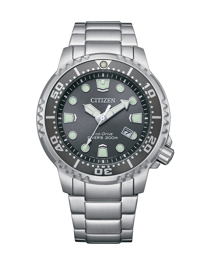 Citizen Eco-Drive Stainless Steel Grey Dial Watch BN0167- 50H