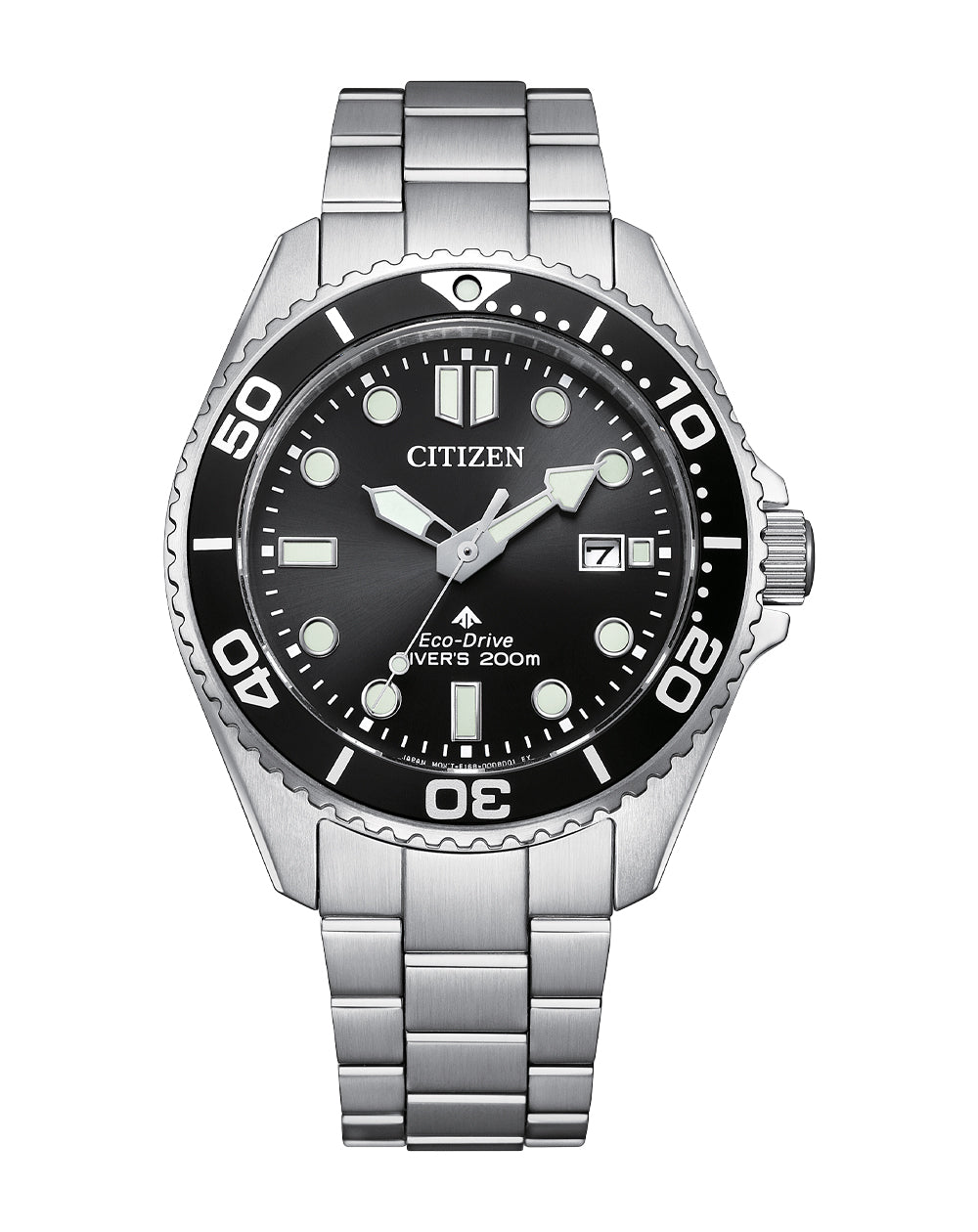 Citizen Promaster Marine Diver Black Dial Stainless Steel Watch BN0261-51E