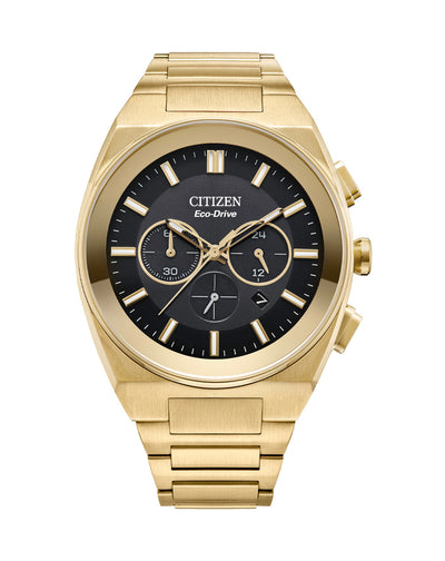Citizen Eco-Drive Stainless Steel Black Dial Watch CA4582- 54E