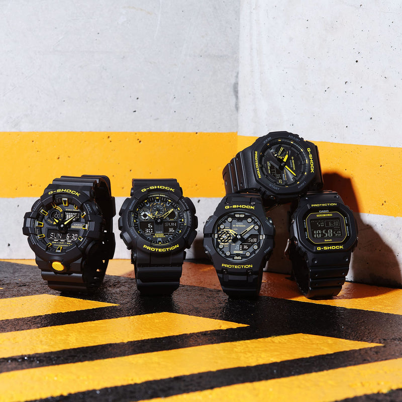 G-Shock Digital Caution Black Resin Band Watch GWB5600CY-1D