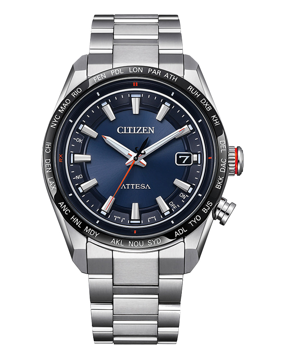 Citizen Attesa Radio Controlled Eco-Drive Titanium Watch CB0287-68L