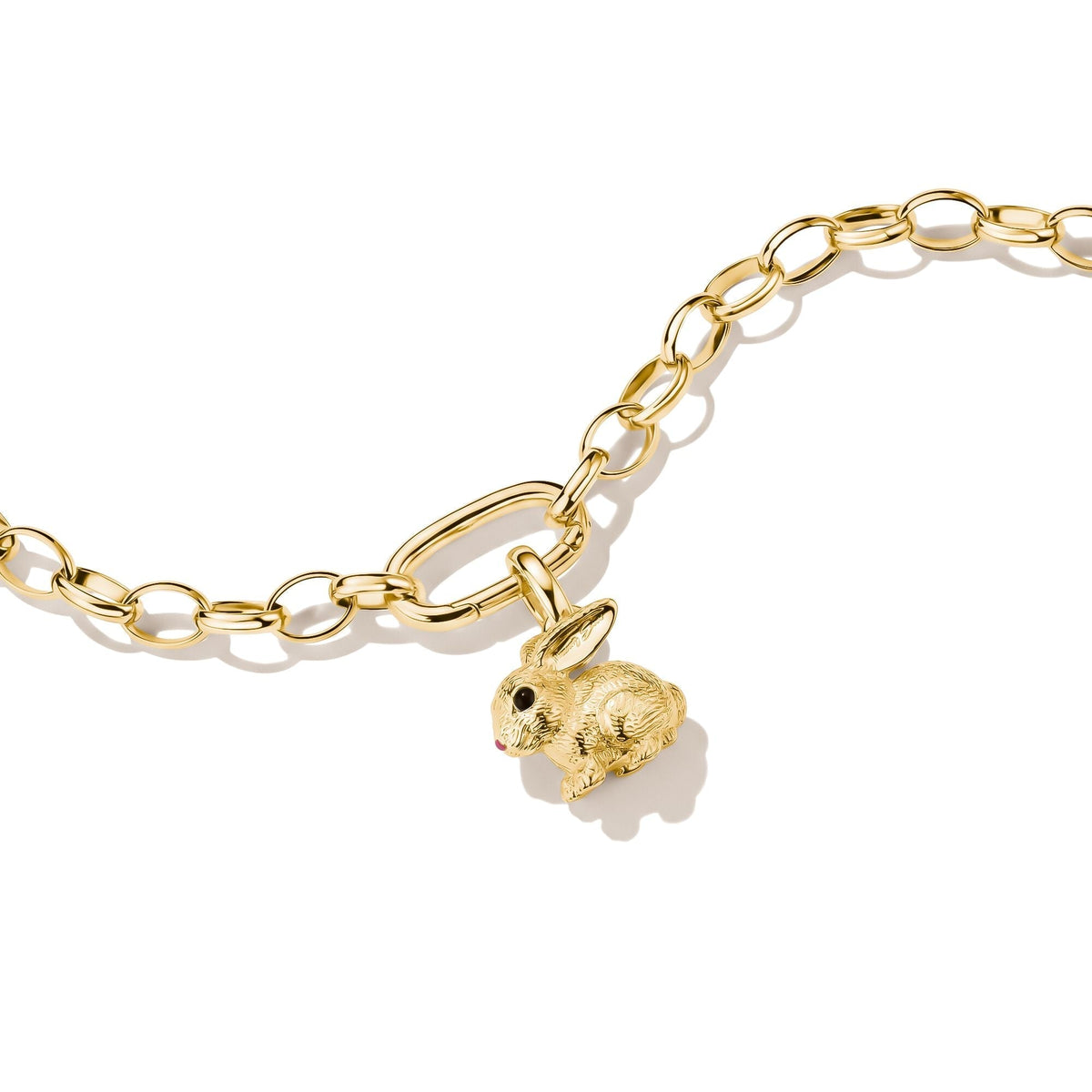 Thomas Sabo Gold-Plated Rabbit Charm with Enamel CCC1350MY CCC1350MY view 2