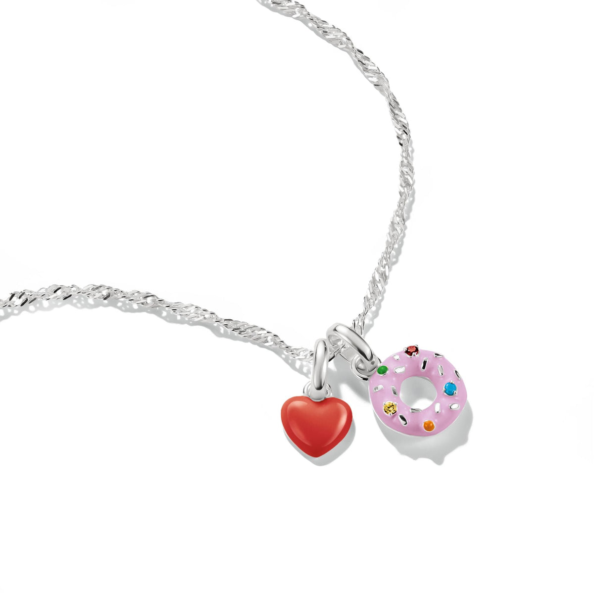 Thomas Sabo Silver-Plated Red Enamel Heart Charm CCC1368MRE CCC1368MRE view 2