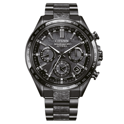 Citizen Attesa Satellite Wave Limited Edition Black Dial Stainless Steel Watch CC4067-66E