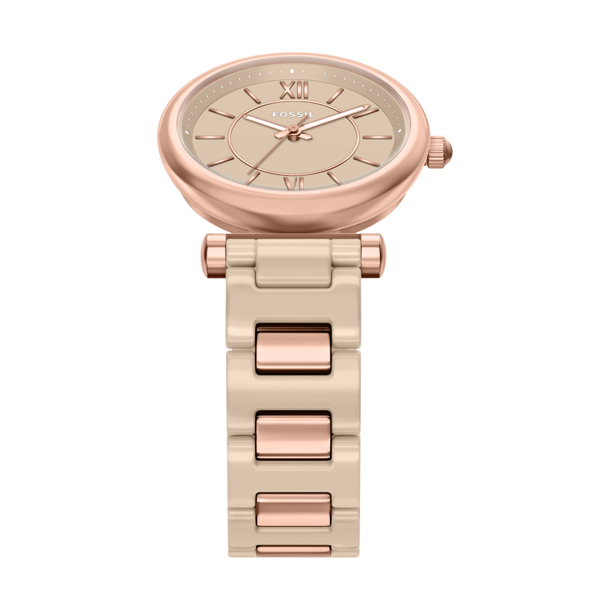 Fossil Carlie Salted Caramel Ceramic CE1141 side view