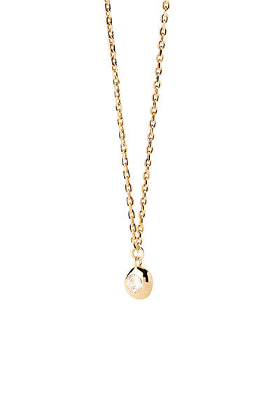 PDPAOLA Sand Solitary Necklace